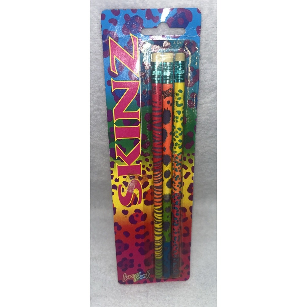 Lisa Frank Pencils Skinz Animal Prints Stripes Leopard Spots Vintage New